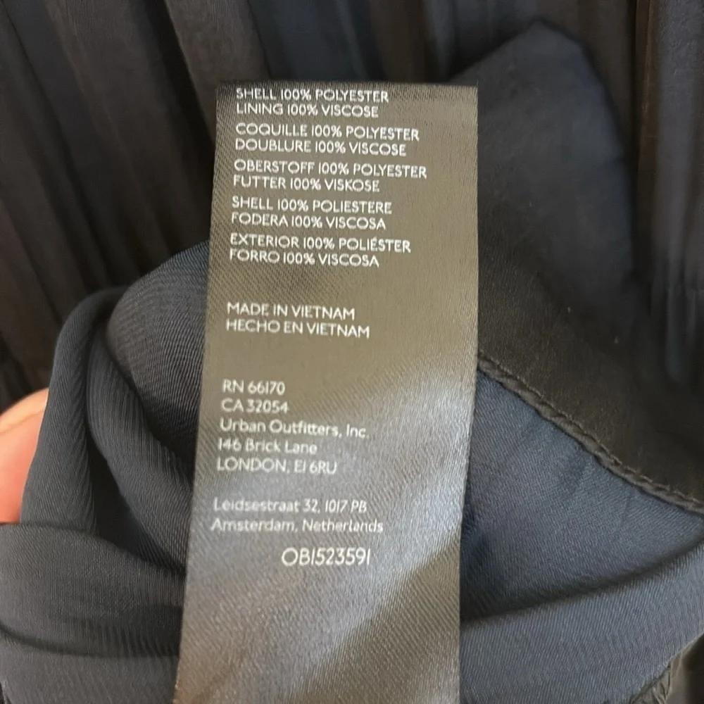 Anthropologie | Black Somerset Flutter Sleeve Tiered Elastic Waist Maxi Dress XS - Picture 15 of 17